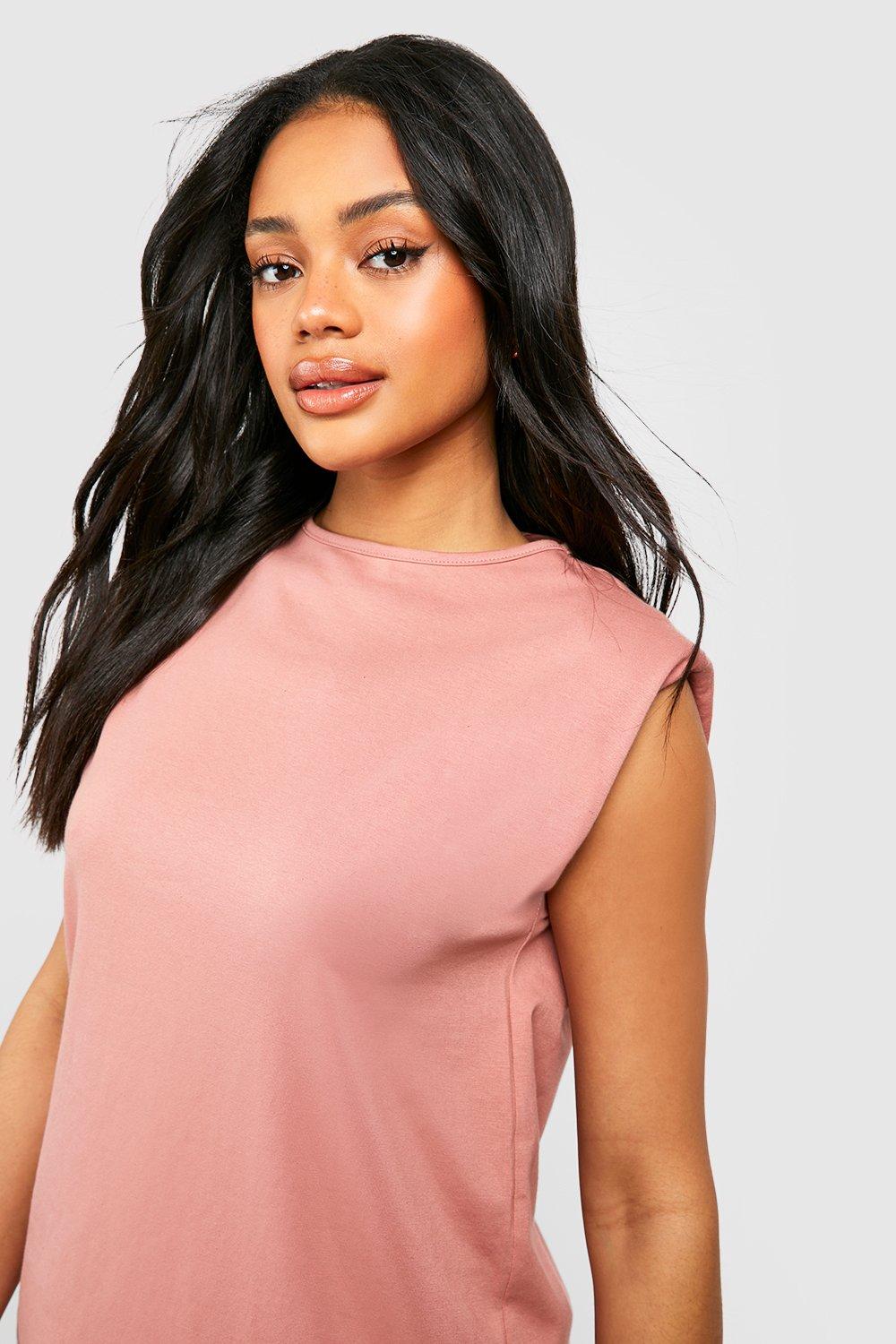 Dusty rose t shirt dress deals